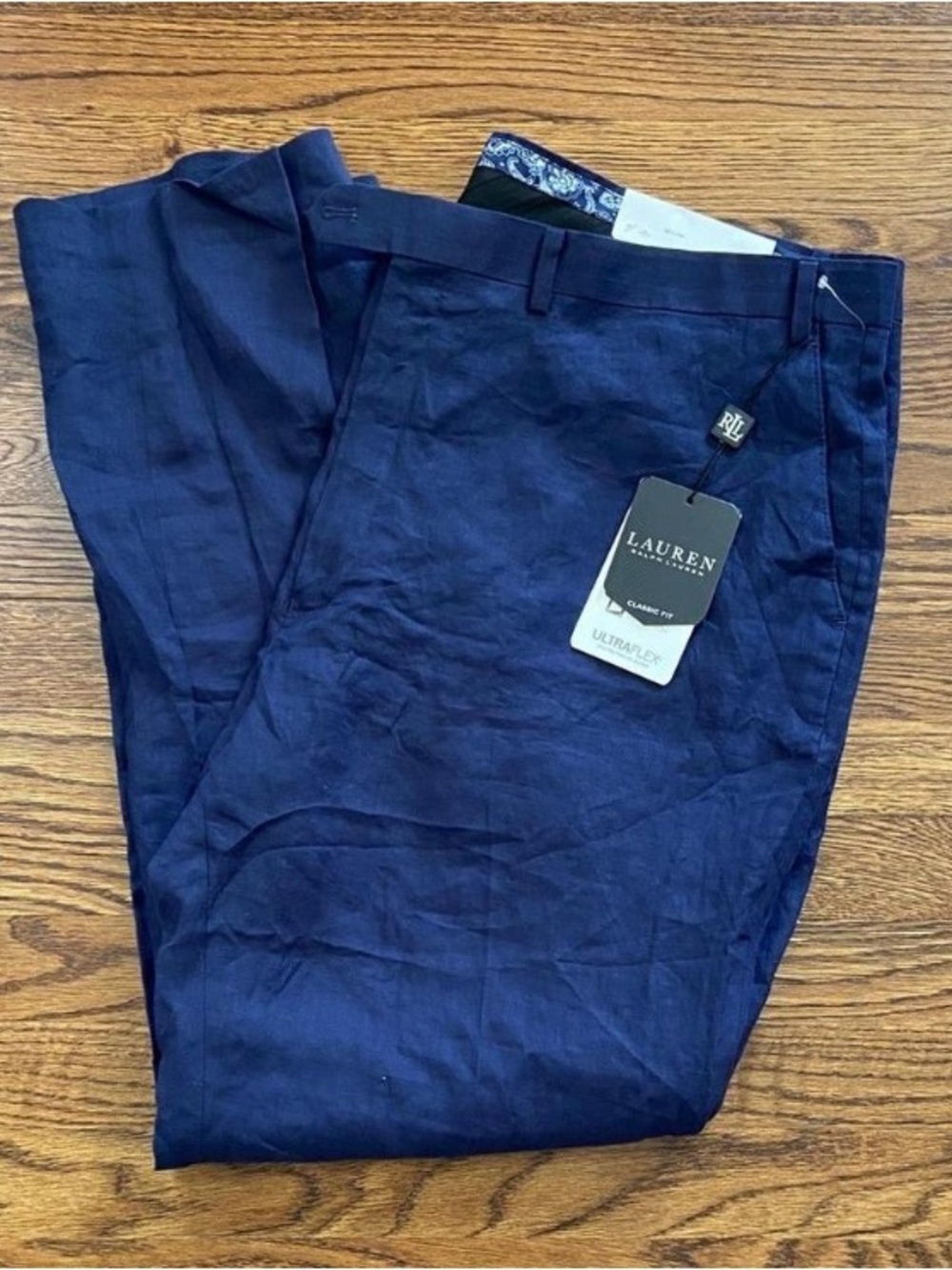 Lauren Ralph Lauren Men’s Linen Dress Pants 44x32, NWT Preppy Resort Coastal